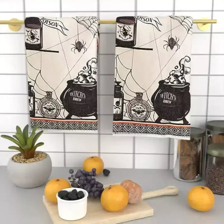 Halloween pano de lavar louça prato toalha de microfibra festiva mesa de cozinha esfregão decoração toalha de banho toalha de cozinha