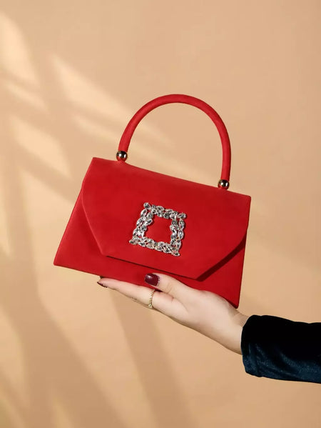 Espumante Velvet Evening Clutch Bag, Glitter Bling, brilhante, glamouroso, requintado, elegante, elegante, 1Pc