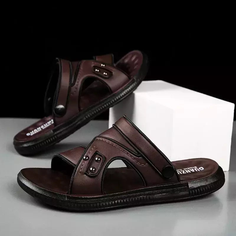 Sandália macia masculina, chinelos de luxo, chinelos de sala de estar masculino, sapatos para passear em casa, adulto, 2024