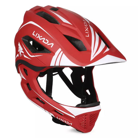 Lixada crianças 2-em-1 destacável capacete facial completo crianças esportes capacete de segurança da bicicleta equipamentos de proteção crianças capacete de ciclismo