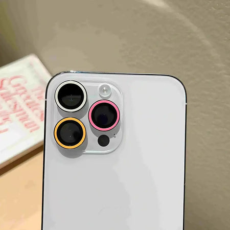 Película protetora de câmera de cerâmica luminosa, 2-3 peças para iphone 16 12 13 14 15 pro max 15 plus 13 12 mini anel de lente tampa brilhante de vidro