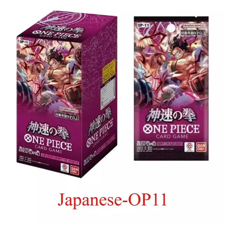 Uma peça tcg caixa de reforço de cartão de jogo japonês selado autêntico japonês OP01-OP13 série completa caixa de reforço cartões de coleção de jogo