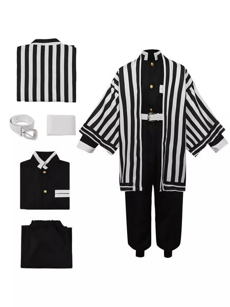 Cosplay traje demônio slayer cosplay tanjiro nezuko cosplay crianças shinobu traje anime dos desenhos animados traje de halloween presentes de natal