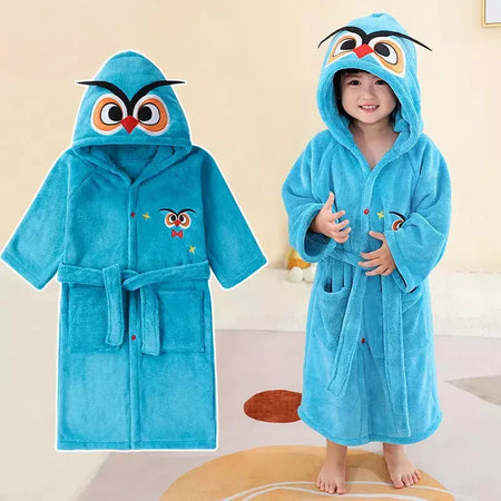 Roupão de Banho Criança, Robe Banho Infantil Absorvente Macio, Roupa Banho Bebé, Toalha com Capuz Infantil, Artigos Banheiro, Roupão Praia Piscina Menino Menina, Pijama Lar