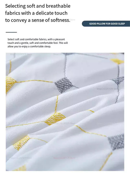 Travesseiro ortopédico cervical para dormir melhor e suporte para pescoço, fibra de soja, spa, massagem, travesseiro para casa, viagem, cama, hora de dormir