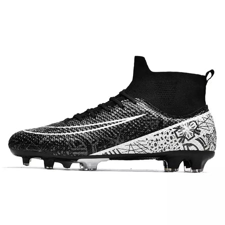 Botas de futebol masculinas longas, grama artificial, tênis de futsal, esportes ao ar livre, crianças, tênis de futebol para meninos, original, sociedade