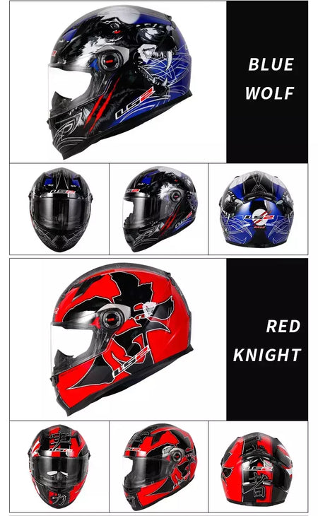 Ls2 rosto cheio capacete da motocicleta das mulheres dos homens capacete de motocross de alta resistência abs escudo 3c aprovado acessórios da motocicleta ff358