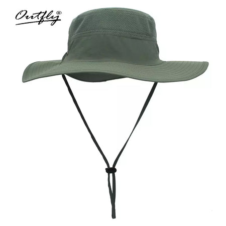 Chapéu de balde para homens e mulheres, protetor solar de pescador, Chapéu Panamá Sol, Rede Respirável de Pesca, Chapéu Grande de Secagem Rápida, Chapéu Caminhada