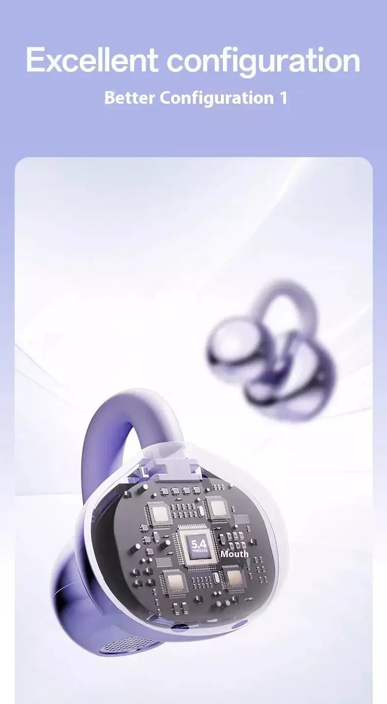 Xiaomi sem fio bluetooth q71 clip-on fones de ouvido alta qualidade som display led música esportes fone de ouvido