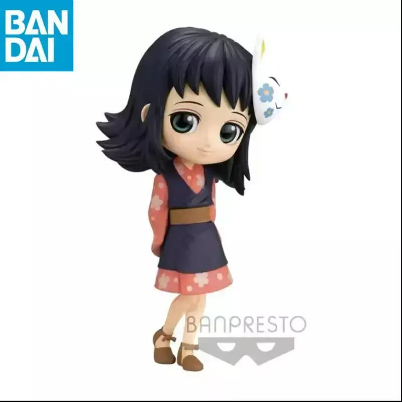 Em estoque original bandai banprestod demon slayer q posket sabito makomo pvc genuíno anime figura modelo coletor estatueta brinquedos