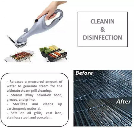 Churrasqueira escovas de limpeza a vapor churrasco spray de água limpador escova grill acessórios cozinhar ferramenta cozinha ao ar livre grill escova