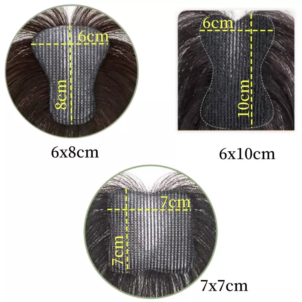 Nenhum clipes de cabelo humano franja francesa gancho e laço pasta mágica toppers para mulheres fácil de usar adesivos de costura remendos de cabelo extensão