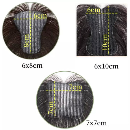 Nenhum clipes de cabelo humano franja francesa gancho e laço pasta mágica toppers para mulheres fácil de usar adesivos de costura remendos de cabelo extensão