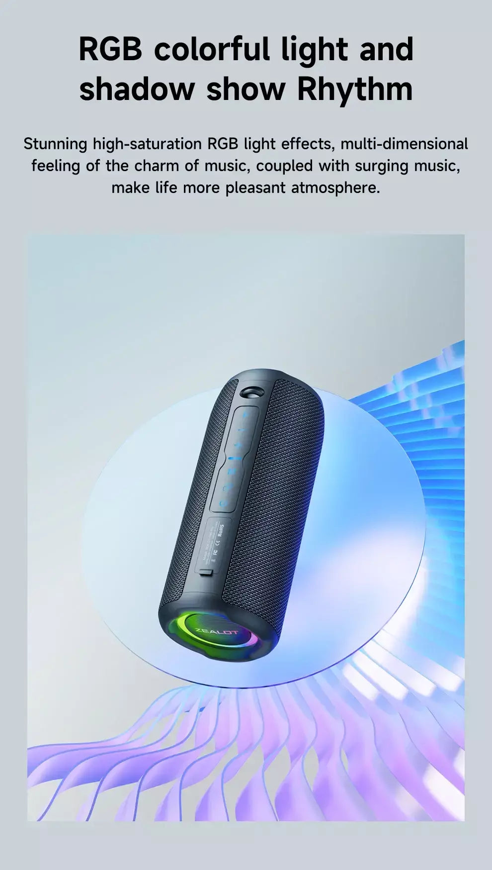 Zealot s49pro alto-falante portátil bluetooth 20w ipx6 à prova dwaterproof água poderosa caixa de som baixo impulso duplo emparelhamento verdadeiro alto-falante sem fio