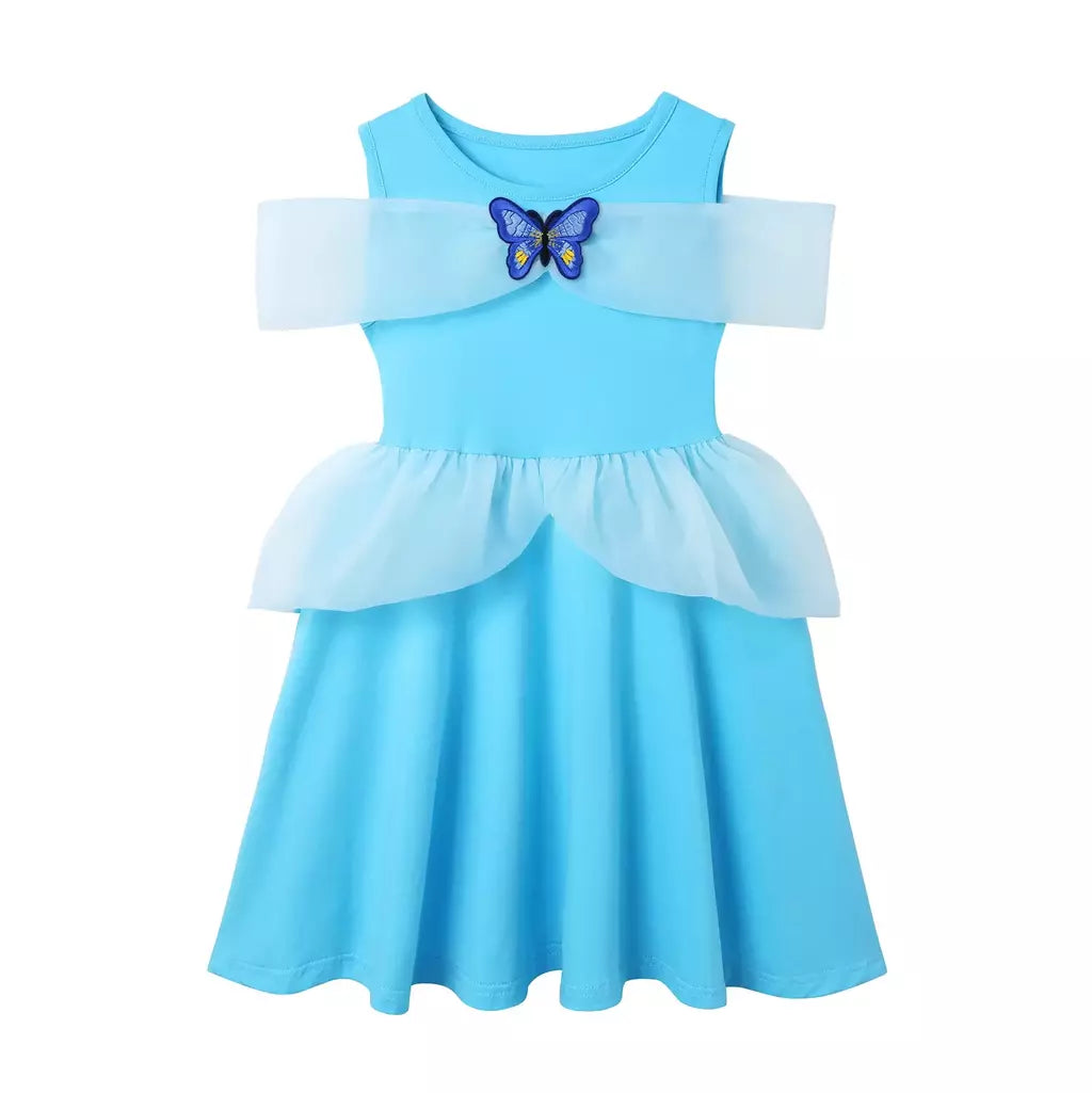 Crianças cosplay traje menina verão pageant lantejoulas fantasia crianças cinderela carnaval roupas princesa vestido de aniversário 3-10 ano
