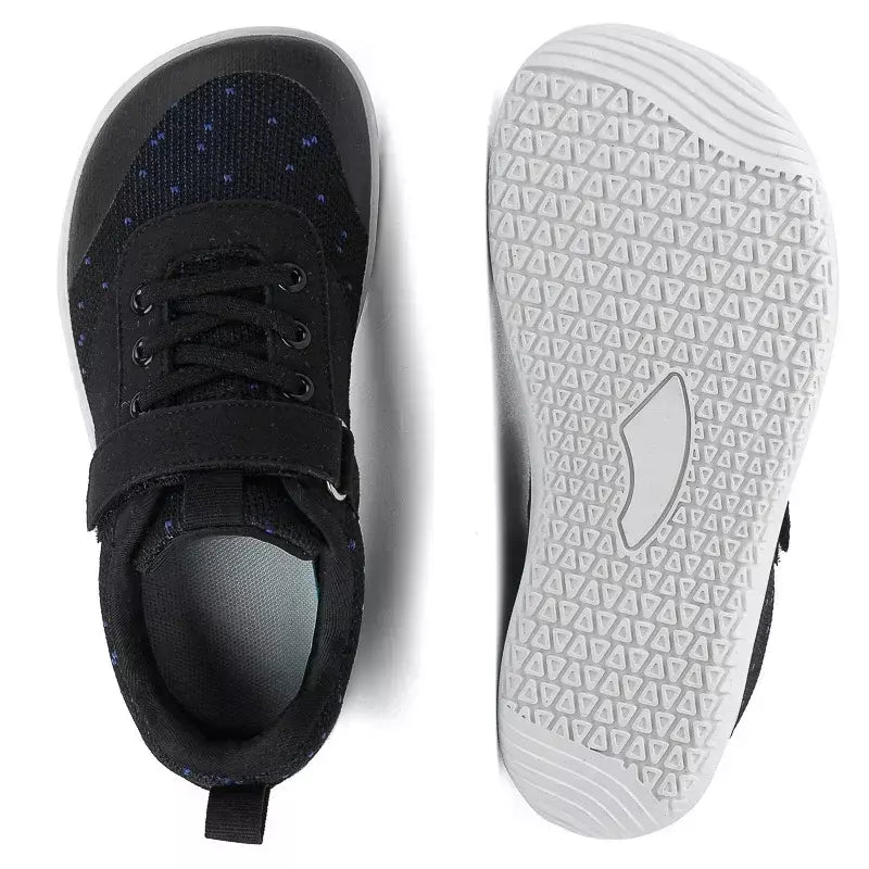 Novos meninos meninas tênis crianças largas sapatos descalços naturalmente spracam sapatos da criança pequena grande criança
