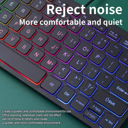Mini teclado com fio APAYADO K1000 – Design portátil compacto, plug-and-play, ideal para laptops/computadors, resistente a derramamentos