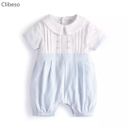 Macacão Bebé Recém-nascido, Macacão Infantil, Roupa de Batismo Infantil, Macacão 1 ° Aniversário, Verão Espanhol