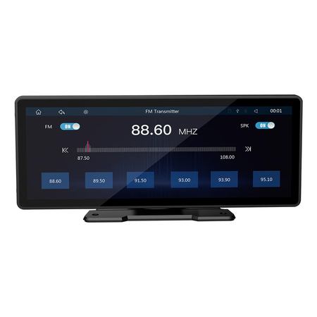 Bqcc 10.26 Polegada portátil sem fio carplay tela hd câmera de ré traseira rádio do carro dvr mp5 multimídia player vídeo android auto