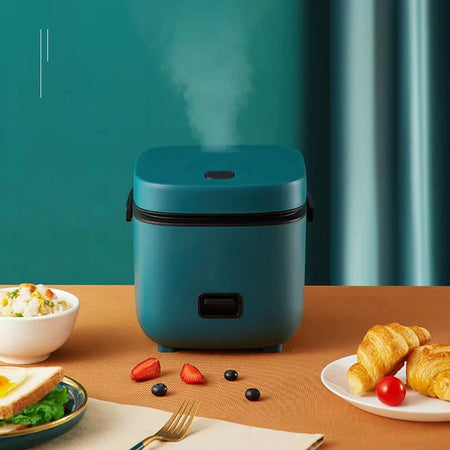 Mini panela de arroz automática, cozinha doméstica, máquina de cozinhar elétrica, 1-2 pessoas, aquecedor de alimentos, vaporizador, 1,2l, panela de arroz pequena