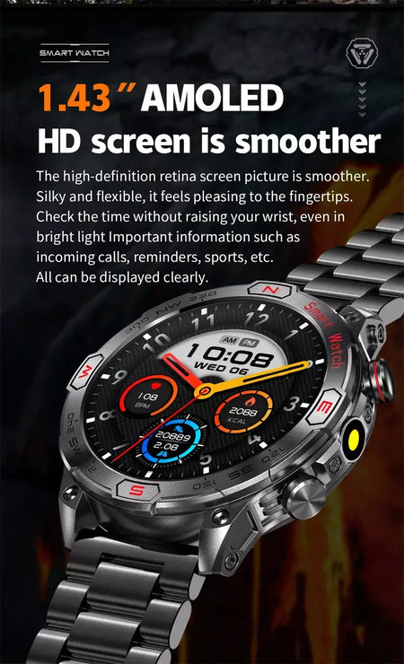 Xiaomi amoled relógio inteligente masculino 450 mah bateria rastreador de fitness ip68 à prova dip68 água bluetooth chamada smartwatch para xiaomi