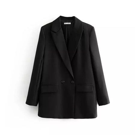 TRAF-Blazer feminino de escritório, preto, bege, cáqui, azul, verde, cinza, casaco de moda, blazers femininos, jaqueta, casacos, 2024
