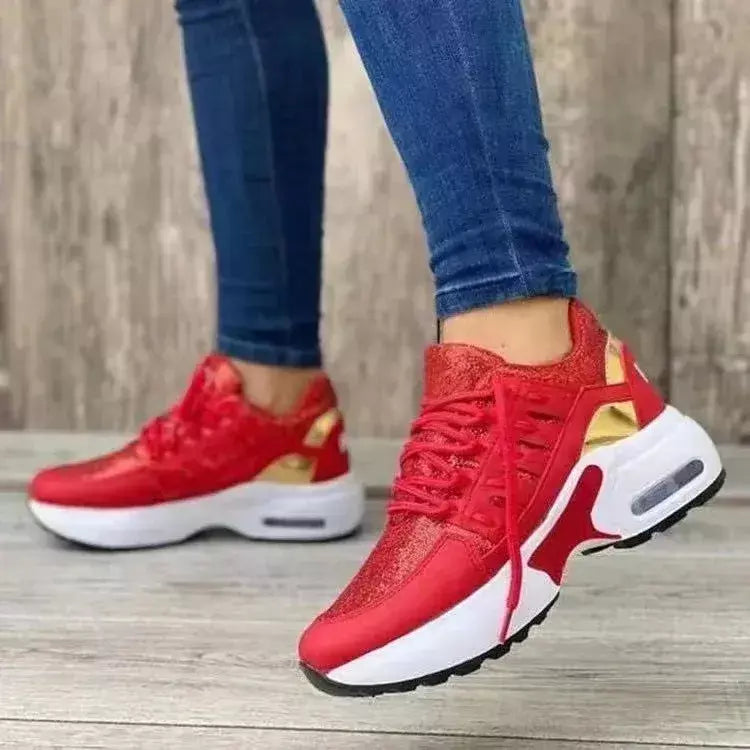 Sapatos de malha para mulheres tênis respirável corrida esportes tênis caminhadas treinamento ao ar livre sapatos esportivos femininos sola macia