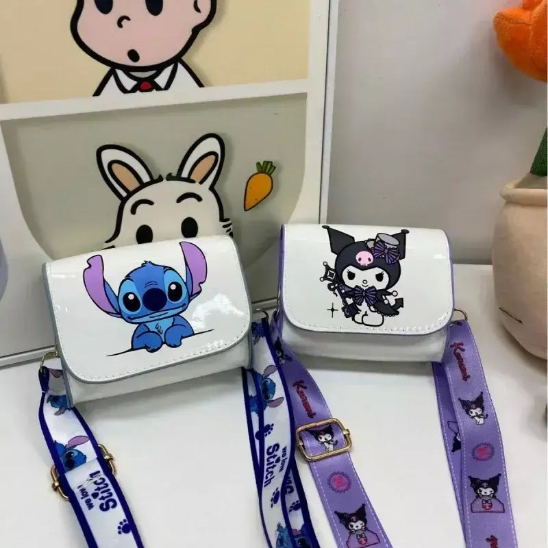 Anime bonito kuromi ponto crossbody sacos meninas mulheres marca de luxo saco alta qualidade mini designer sacos presentes
