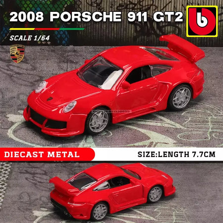 Bburago 1:64 ônibus volkswagen porsche ford mustang audi bmw liga carro de luxo fundição modelo de carro brinquedo coleção presente