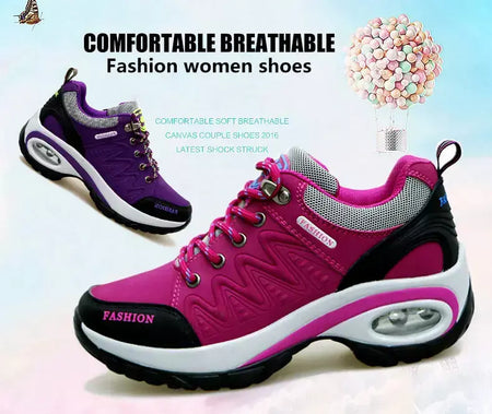 Mulheres sapatos esportivos plataforma tênis moda caminhadas ao ar livre antiderrapante sapatos casuais baixo superior tênis de corrida calçados femininos