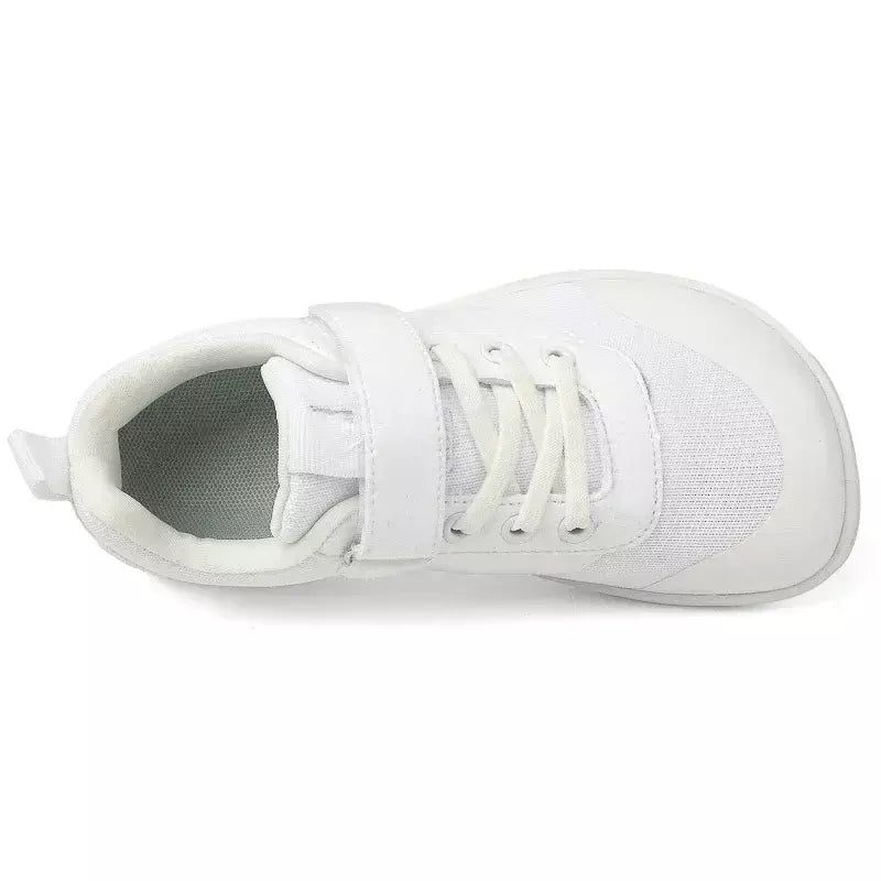 Novos meninos meninas tênis crianças largas sapatos descalços naturalmente spracam sapatos da criança pequena grande criança
