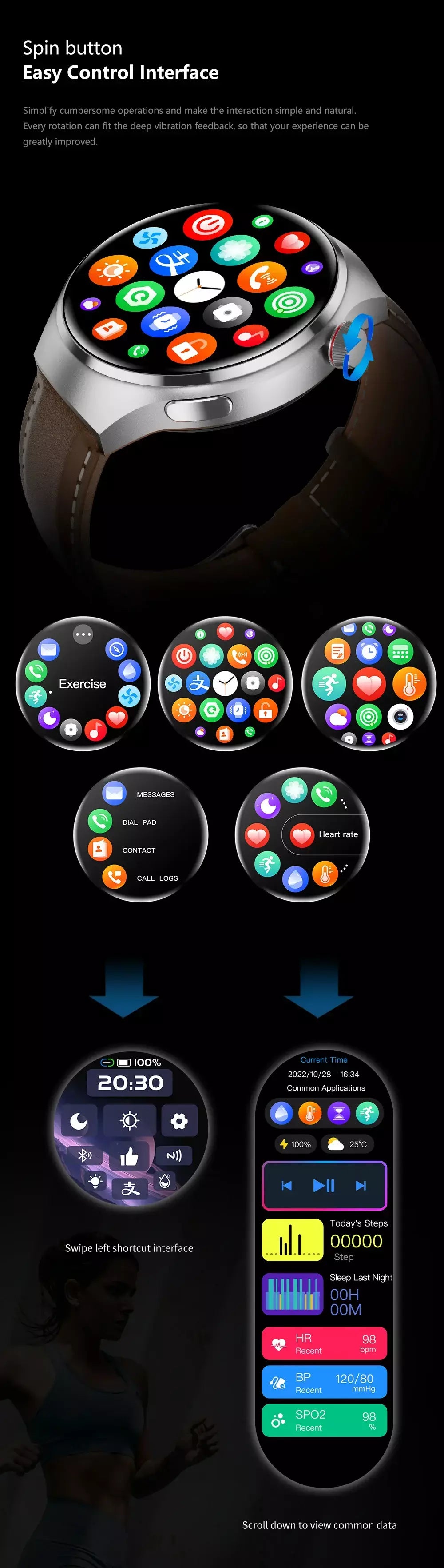 Xiaomi relógio inteligente masculino ms. nfc gps 360*360 1.52amoled hd screentracker bússola bluetoothcall ip68 esporte freqüência cardíaca smartwatch
