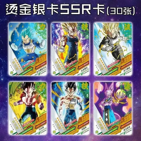 Cartão de edição comemorativa de Dragon Ball esconde ouro preto SSP anime genuíno em torno de cartão de brinquedo do Rei Macaco cartão de coleção de anime