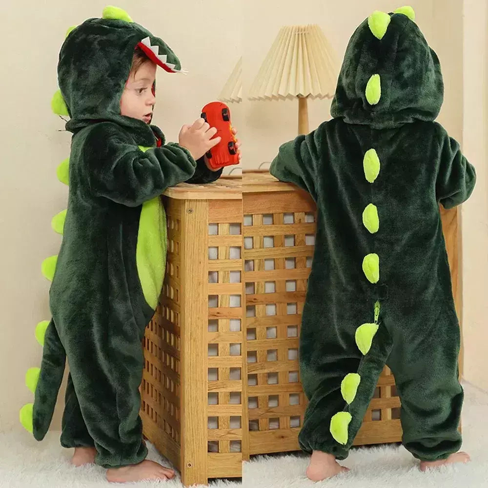 Macacão de flanela para bebés, Macacão Kigurumi, Macaco, Unicórnio, Vaca, Leão, Animal Cosplay, Pijama para 1 a 4 anos Crianças, Meninos, Inverno