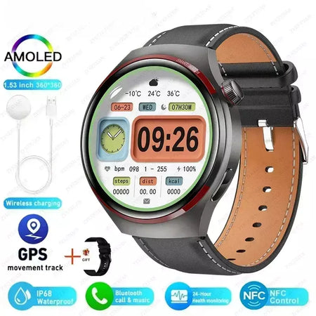 Xiaomi relógio 4 pro relógio inteligente para pro amoled tela hd bluetooth chamada gps nfc freqüência cardíaca esportes smartwatch homem 2024 novo