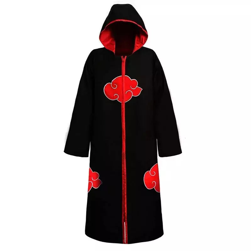 Naruto uchiha itachi cosplay trajes anime longo manto casaco robe trincheira ninja halloween carnaval festa grupo roupas capa presentes