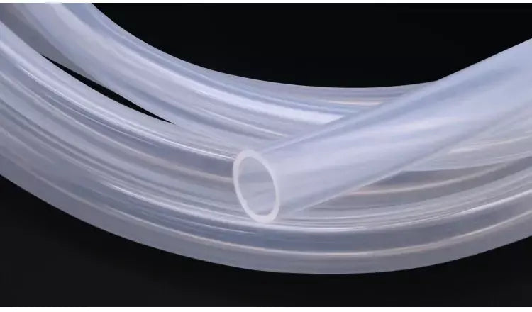 Mangueira de borracha de silicone de grau alimentício, 1m, diâmetro transparente 0.5 1 2 4 5 6 7 8 9 10 11 12 14 16mm, tubo de silicone flexível