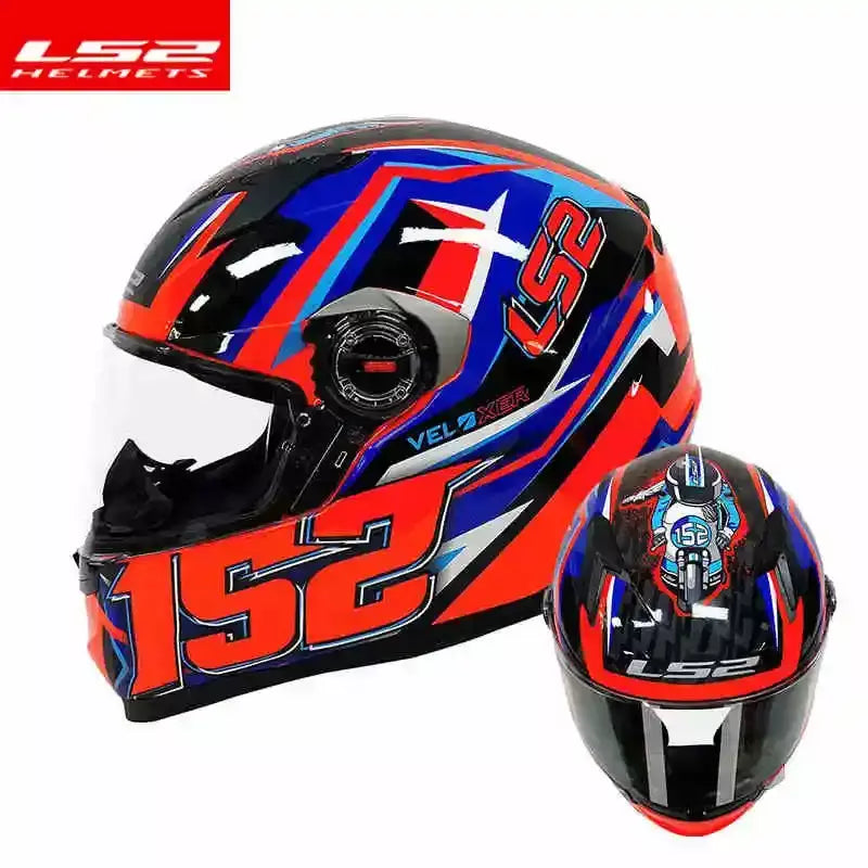 Ls2 rosto cheio capacete da motocicleta das mulheres dos homens capacete de motocross de alta resistência abs escudo 3c aprovado acessórios da motocicleta ff358