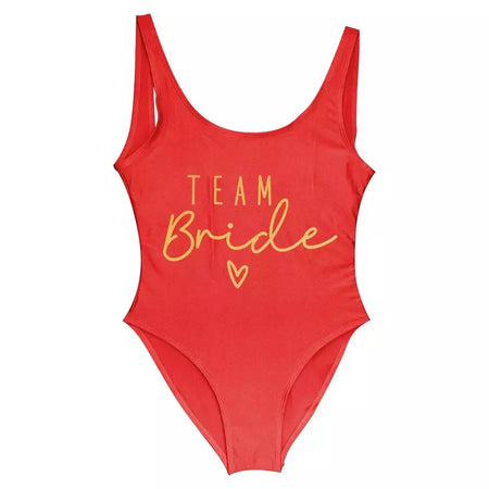 Fato de banho feminino com estampa dourada, squad, festa de solteira, moda praia verão, 1 pc, S a 3XL