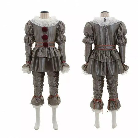 Anime noite palhaço coringa adulto pennywise cosplay traje halloween palhaço stephen king masculino feminino cos ternos roupa uniforme festa