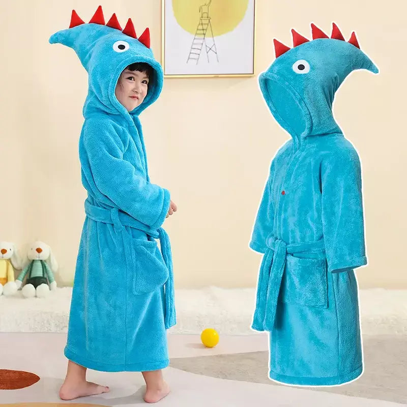 Roupão de Banho Criança, Robe Banho Infantil Absorvente Macio, Roupa Banho Bebé, Toalha com Capuz Infantil, Artigos Banheiro, Roupão Praia Piscina Menino Menina, Pijama Lar