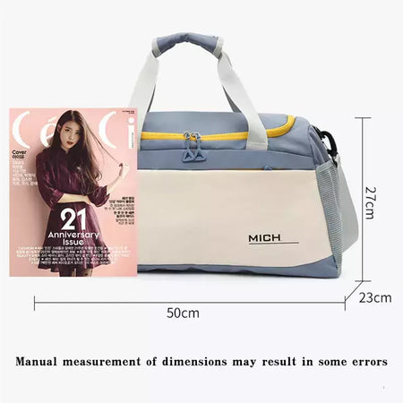 Bolsa de viagem portátil de grande capacidade, leve e curta distância Duffle, mensageiro de armazenamento, bolsa de ginástica esportiva, elegante, 2024