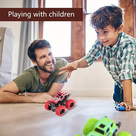 Puxar para trás carro de brinquedo rotação inercial carro de quatro rodas motriz veículo fora de estrada suv carro de corrida de energia brinquedo das crianças cargift