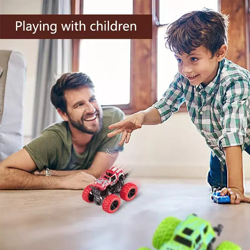 Puxar para trás carro de brinquedo rotação inercial carro de quatro rodas motriz veículo fora de estrada suv carro de corrida de energia brinquedo das crianças cargift