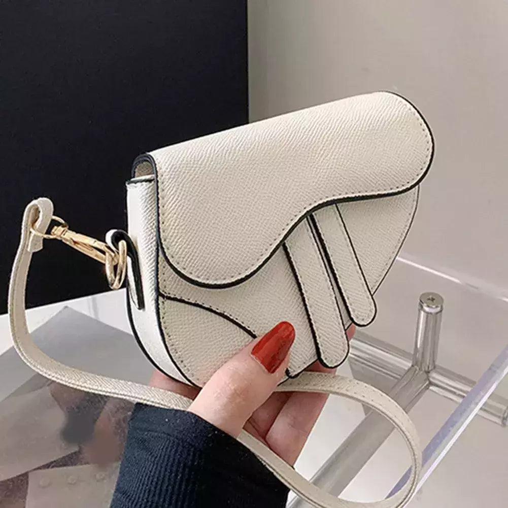 Sacos portáteis do mensageiro do ombro único para mulheres, bolsa crossbody de couro, bolsa simples, bolsas sela