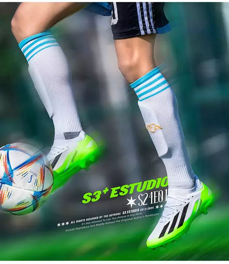 Tênis de treinamento interno profissional para homens, sapatos de futebol originais, botas de campo, ao ar livre, grampos sociais, rápidos