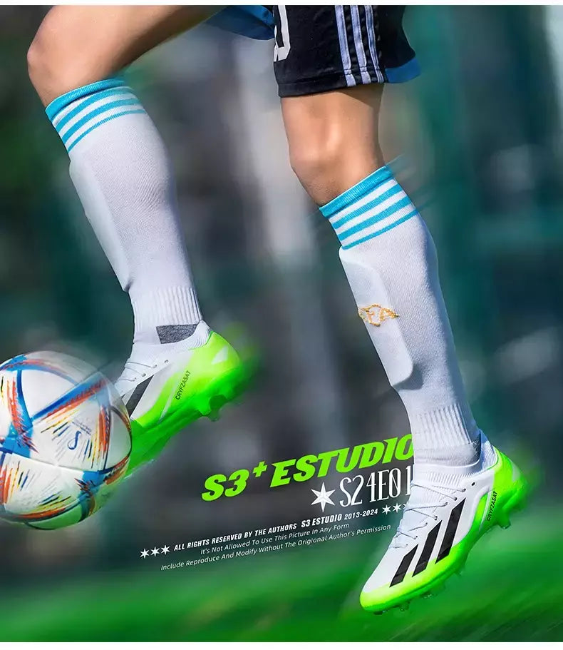 Tênis de treinamento interno profissional para homens, sapatos de futebol originais, botas de campo, ao ar livre, grampos sociais, rápidos