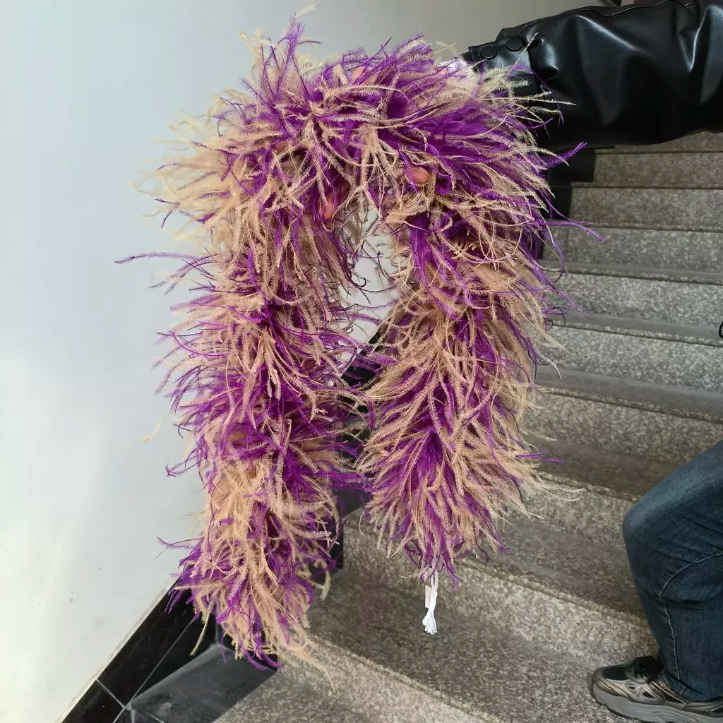 Boa de penas de avestruz arco-íris, 6/10/20 camadas, acessórios de festa fofos para mulheres, halloween, carnaval, cosplay, decoração de casamento, fantasia diy