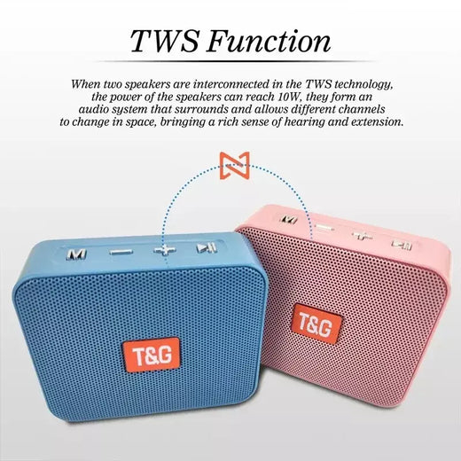 T & g tg166 portátil sem fio bluetooth alto-falante coluna baixo boombox bt usb tf aux play alto-falante ao ar livre para telefone inteligente tablet