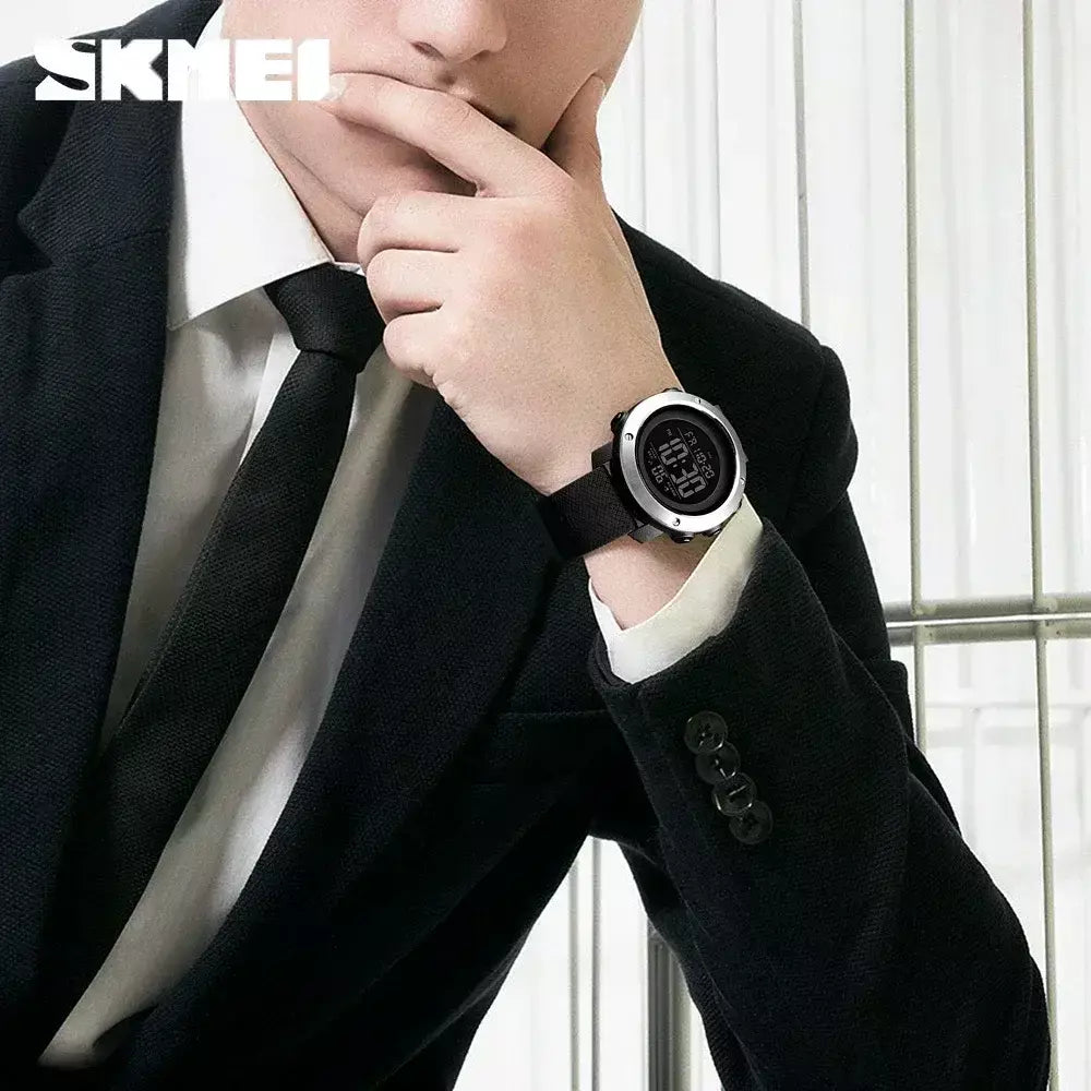 Skmei 1426 montre masculino despertador moda relógio digital relogio masculino esporte relógio masculino marca de luxo 5bar relógios à prova dwaterproof água